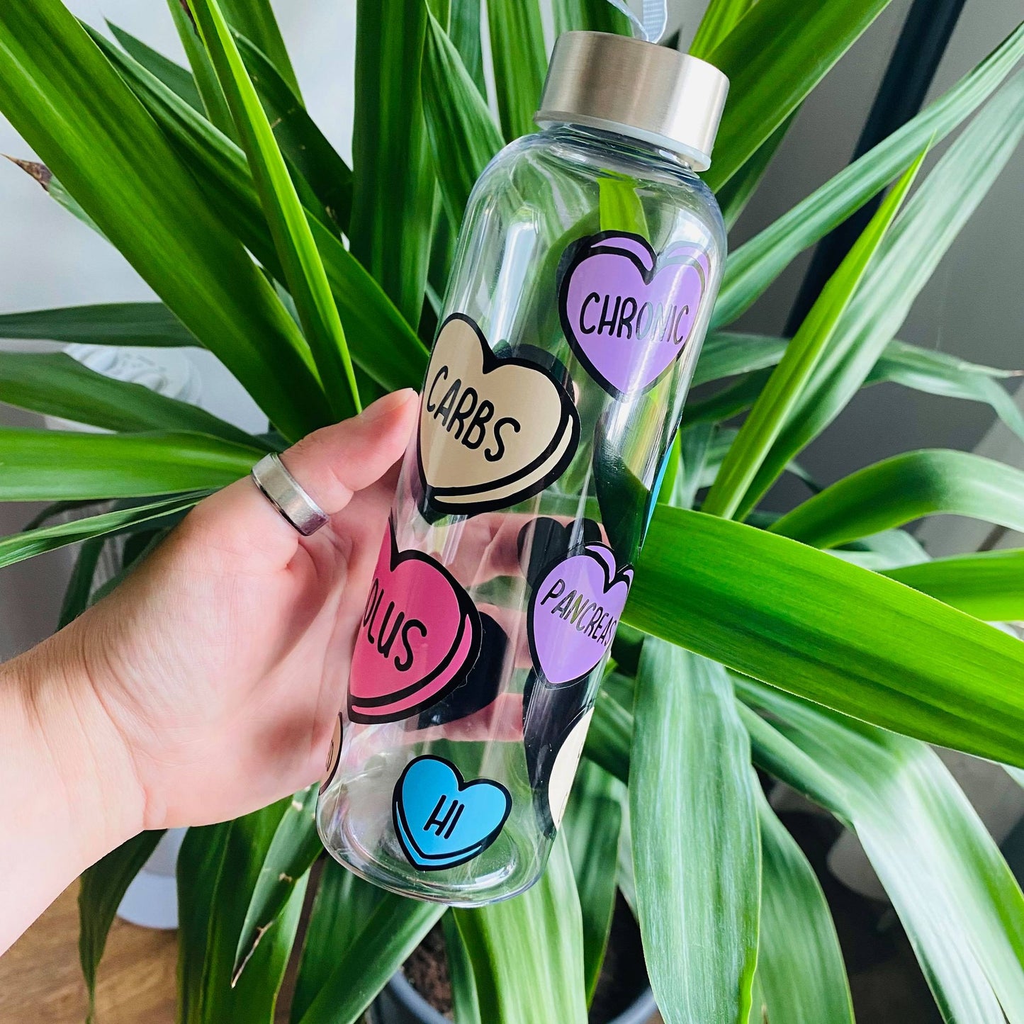 Love Hearts Water Bottle