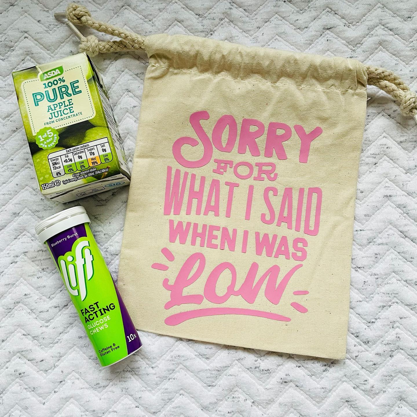 Sorry For What I Said When I Was Low Hypo Bag