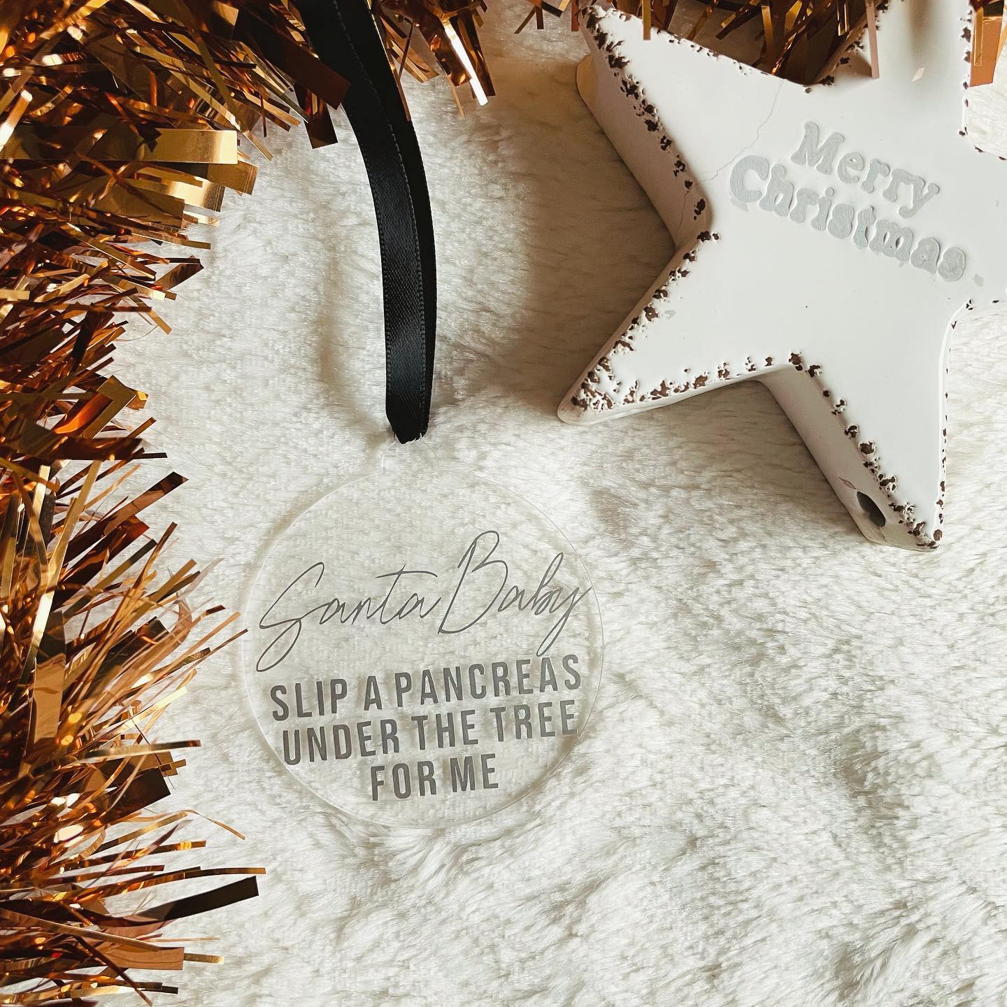 Santa Baby - Slip A Pancreas Under The Tree For Me Bauble