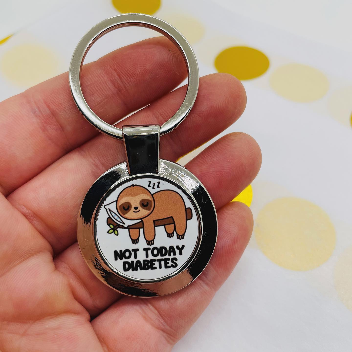 Not Today (Sloth) Keyring