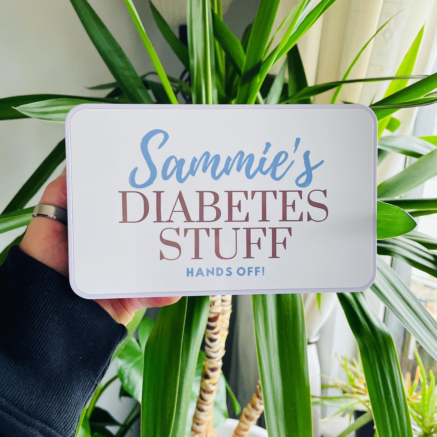 Personalised Diabetes Stuff Storage Tin