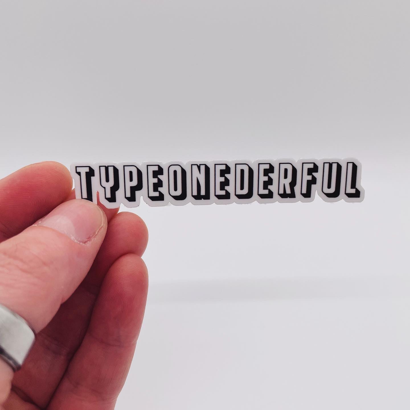 Typeonederful Sticker