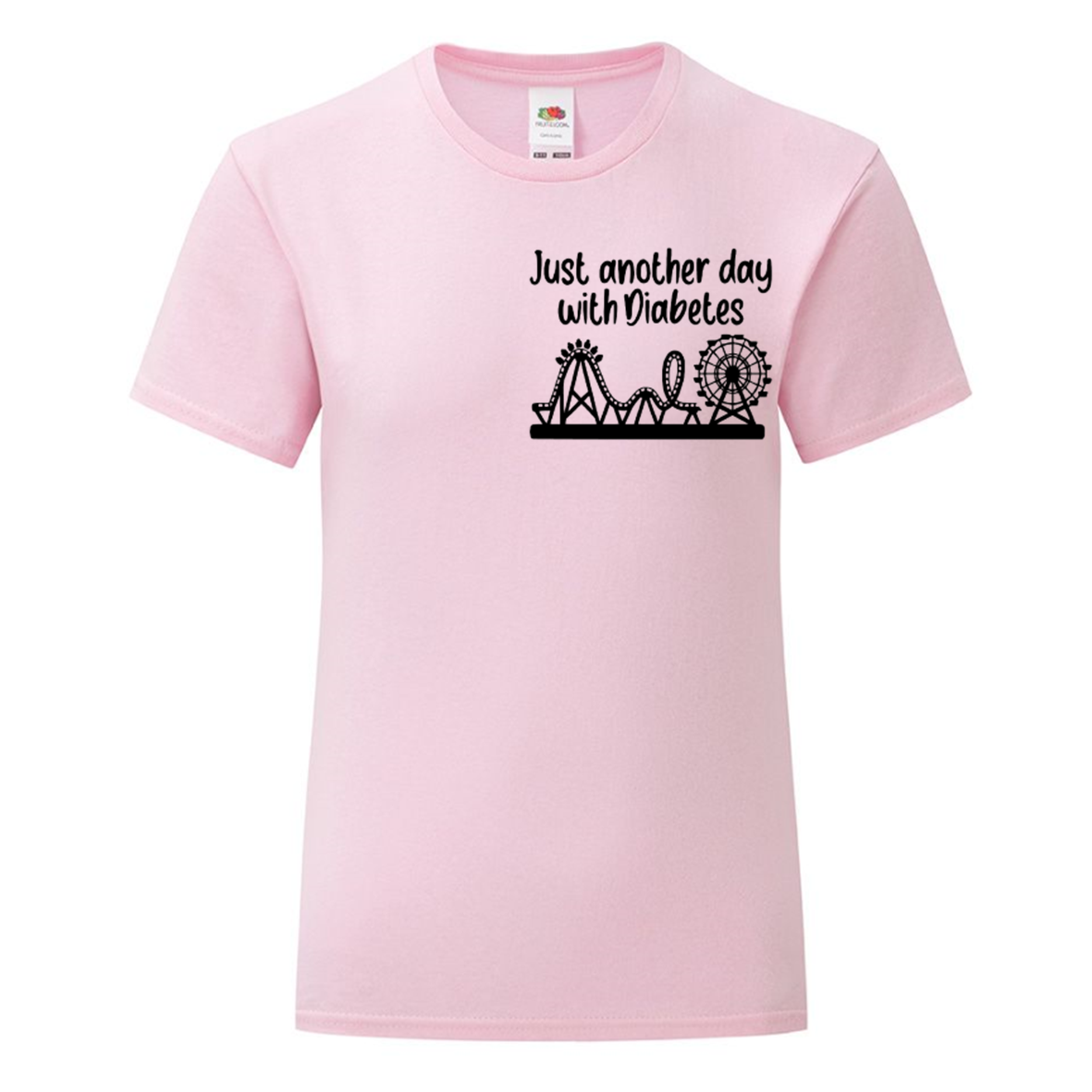 Just Another Day With Diabetes (Rollercoaster) Kids T Shirt