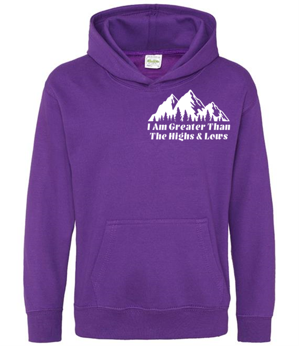 I Am Greater Than The Highs & Lows Kids Hoodie