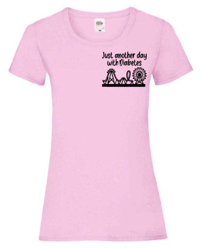 Just Another Day With Diabetes (Rollercoaster) Women's T Shirt