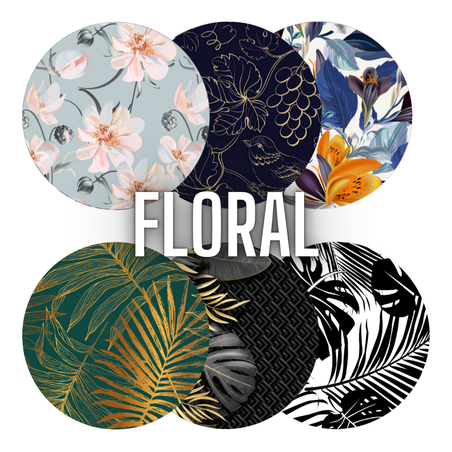 Floral / Badass Patches / Pack of 6