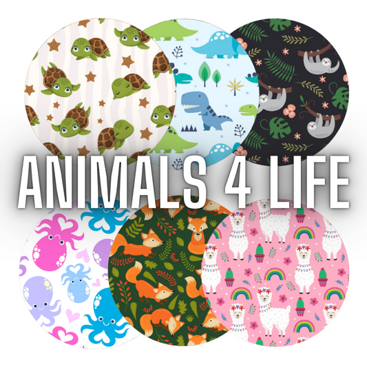 Animals 4 Life / Badass Patches / Pack of 6