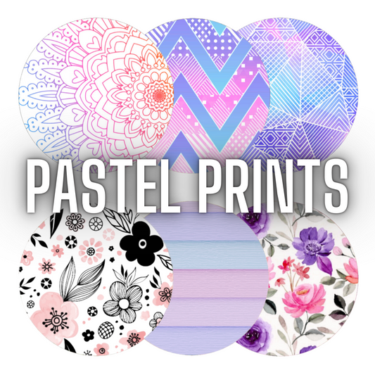 Pastel Prints / Badass Patches / Pack of 6