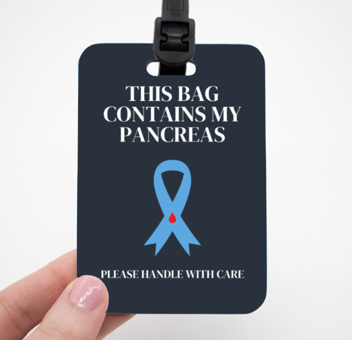 Contains My Pancreas - Luggage Tag