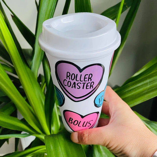 Love Hearts Coffee Cup