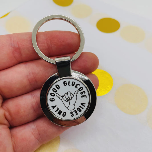 Good Glucose Vibes Only Keyring