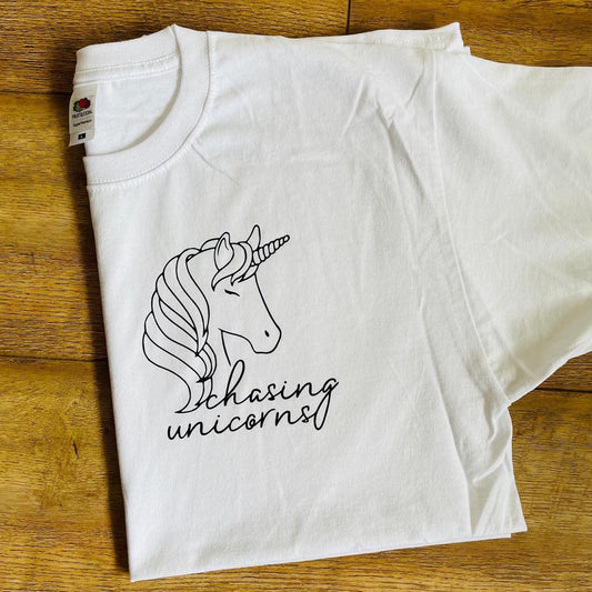 Chasing Unicorns Kids T Shirt