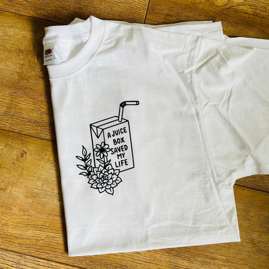 A Juicebox Saved My Life T Shirt - LARGE / WHITE