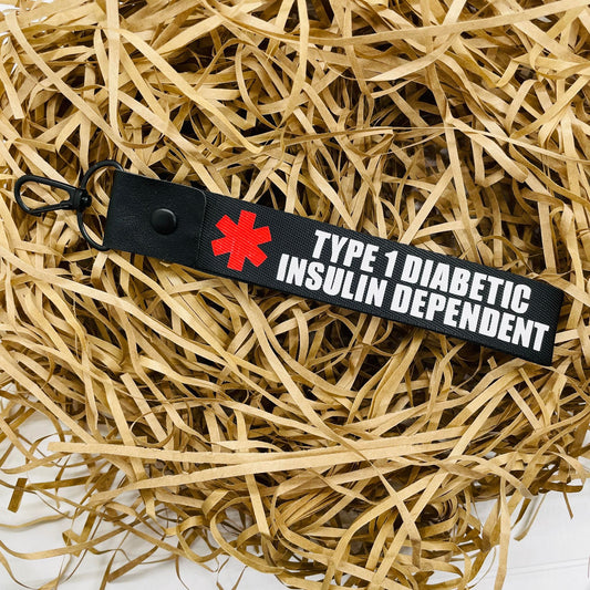Type 1 Diabetic Keychain/Wristlet