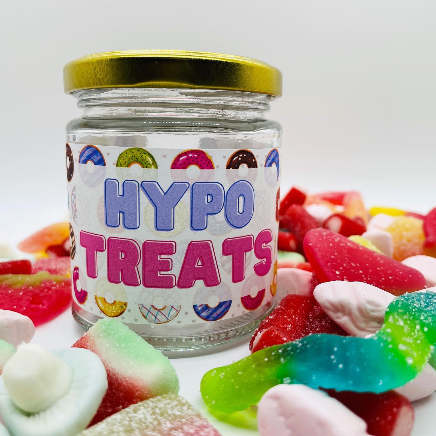 Hypo Treats Glass Hypo Jar