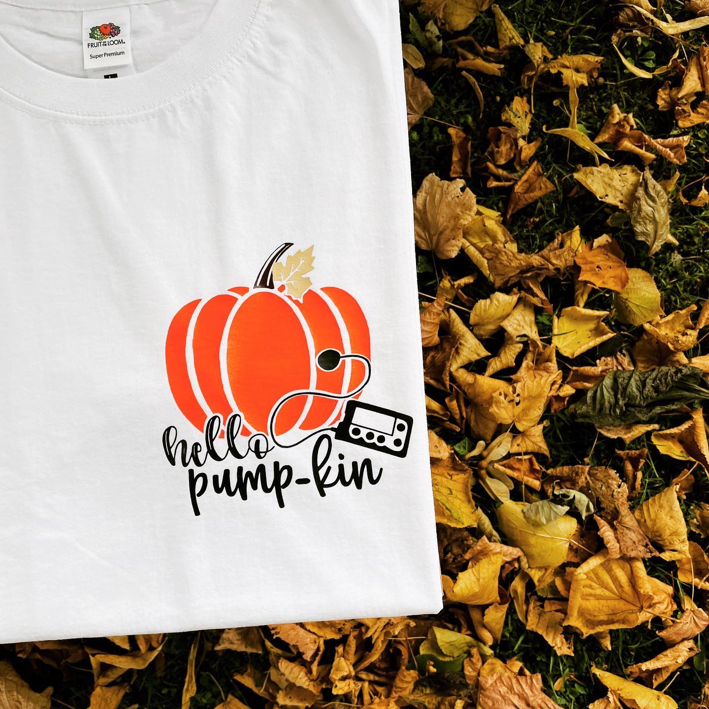 Hello Pumpkin - LARGE / WHITE