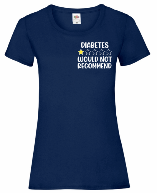 Diabetes * Would Not Recommend Women's T Shirt