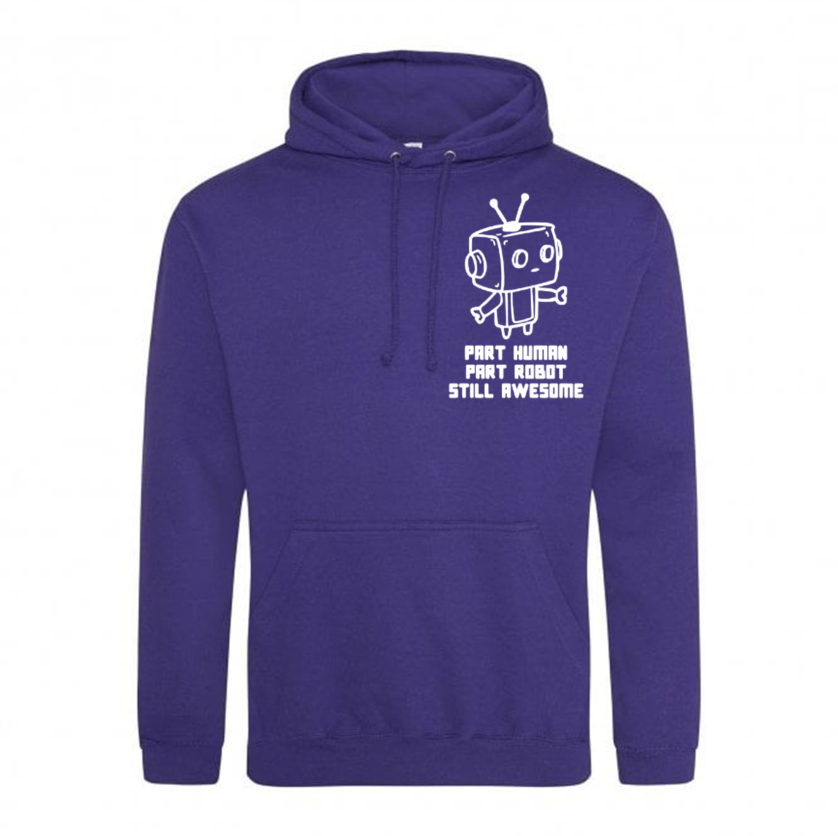 Part Human Part Robot Still Awesome Hoodie