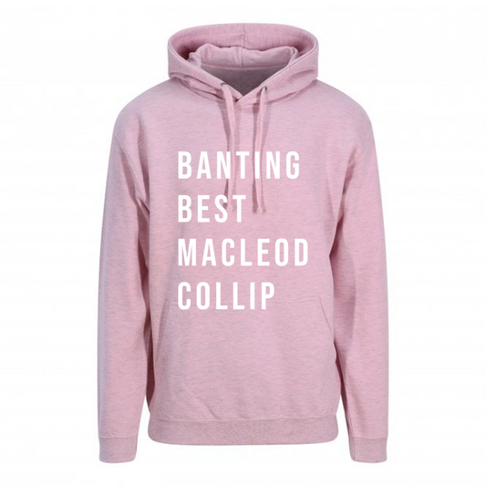 Banting, Best, Macleod & Collip Pastel Hoodie