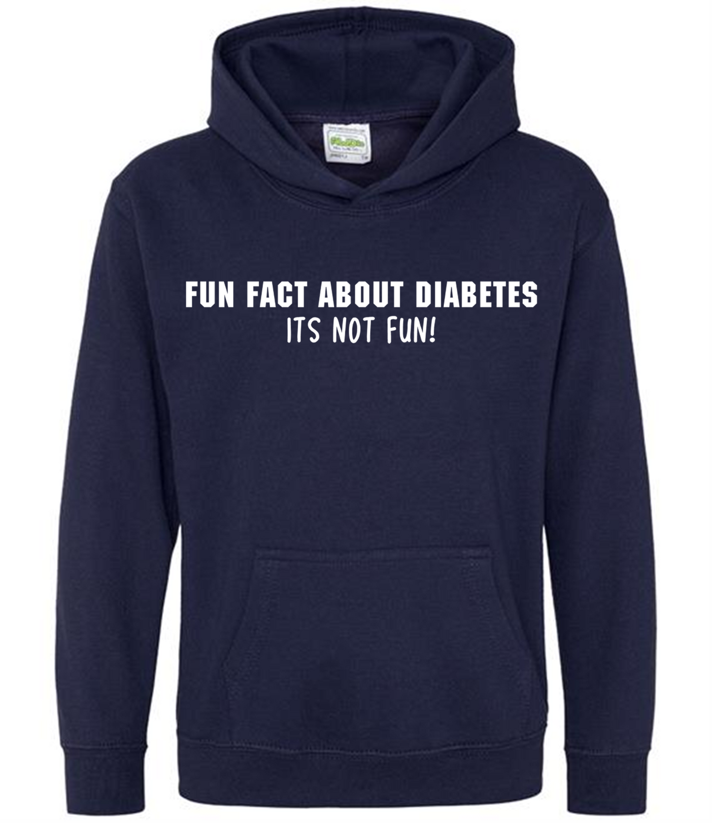 Fun Fact About Diabetes, Its Not Fun Kids Hoodie
