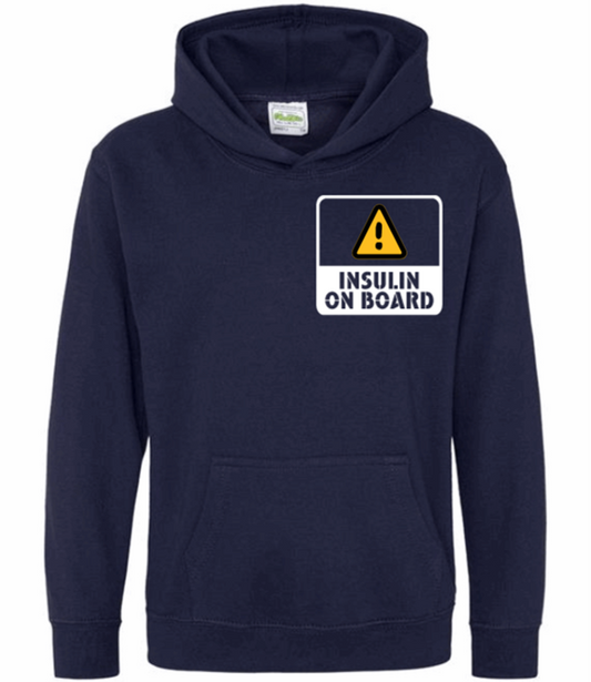 Insulin On Board Kids Hoodie