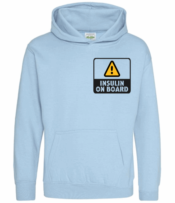 Insulin On Board Kids Hoodie