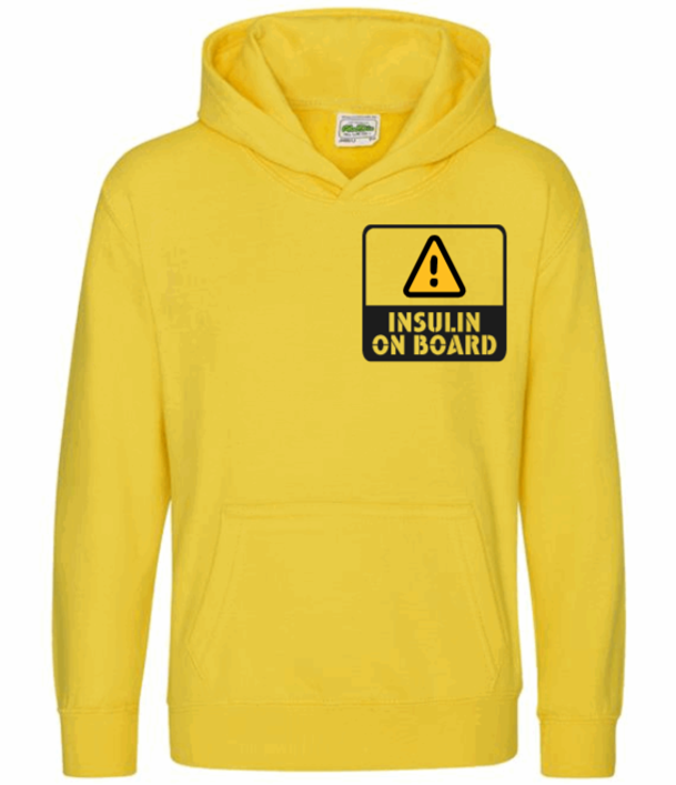 Insulin On Board Kids Hoodie