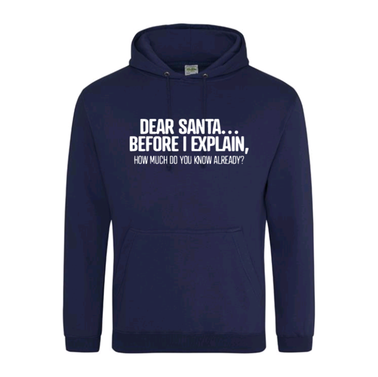 Dear Santa... Before I Explain, How Much Do You Know Already? Hoodie