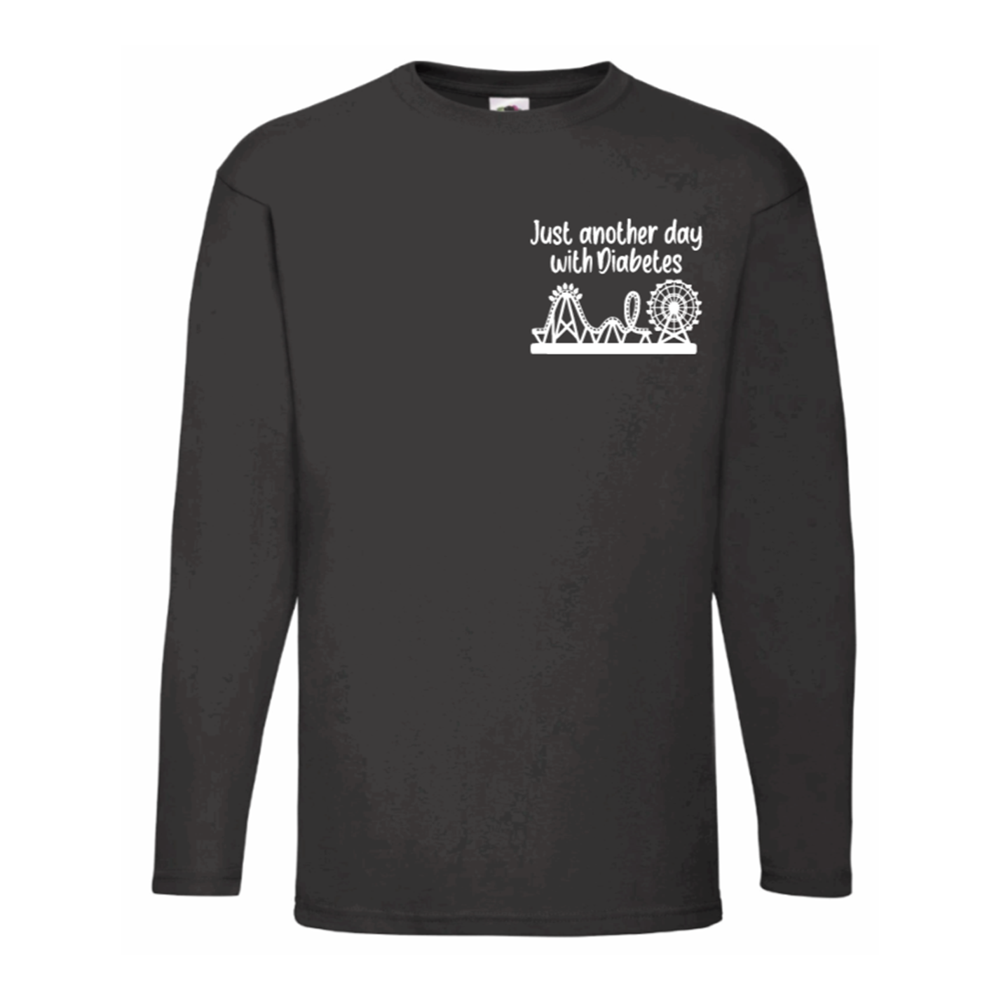 Just Another Day With Diabetes (Rollercoaster) Long Sleeve T Shirt