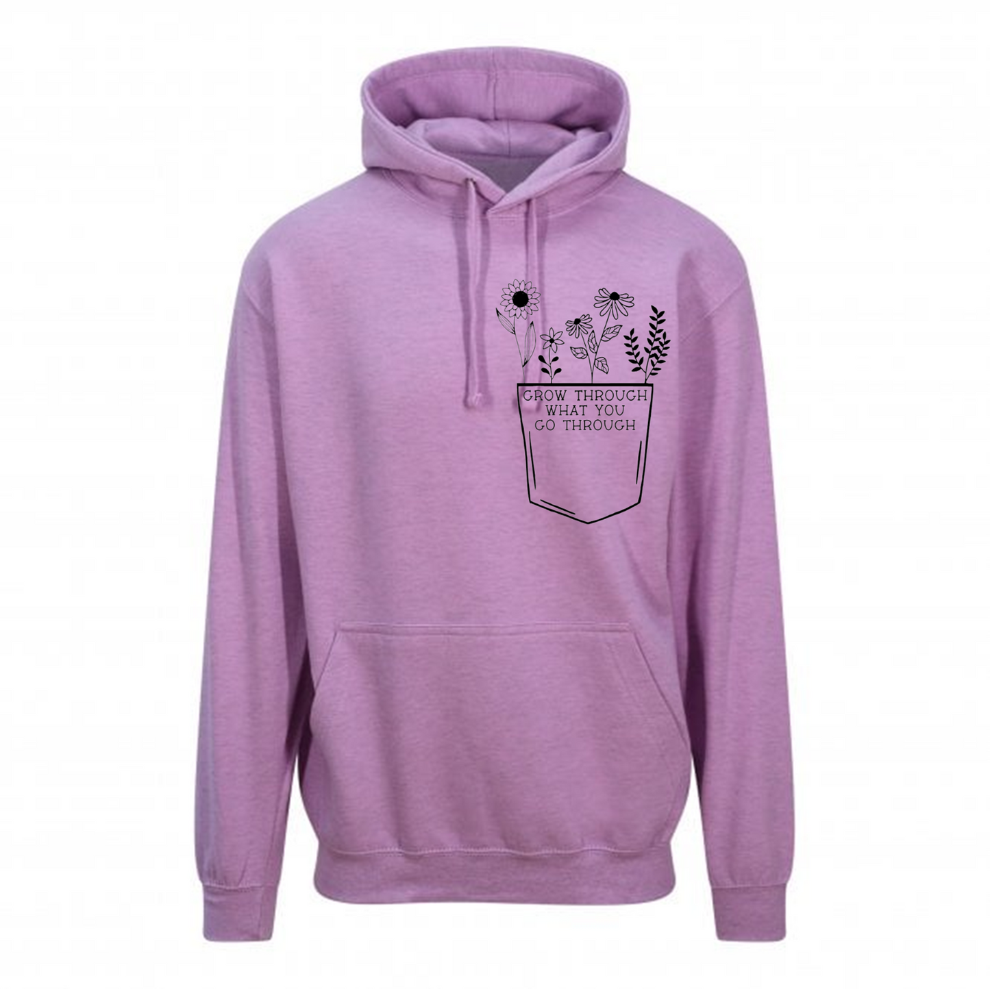 Grow Through What You Go Through Pastel Hoodie