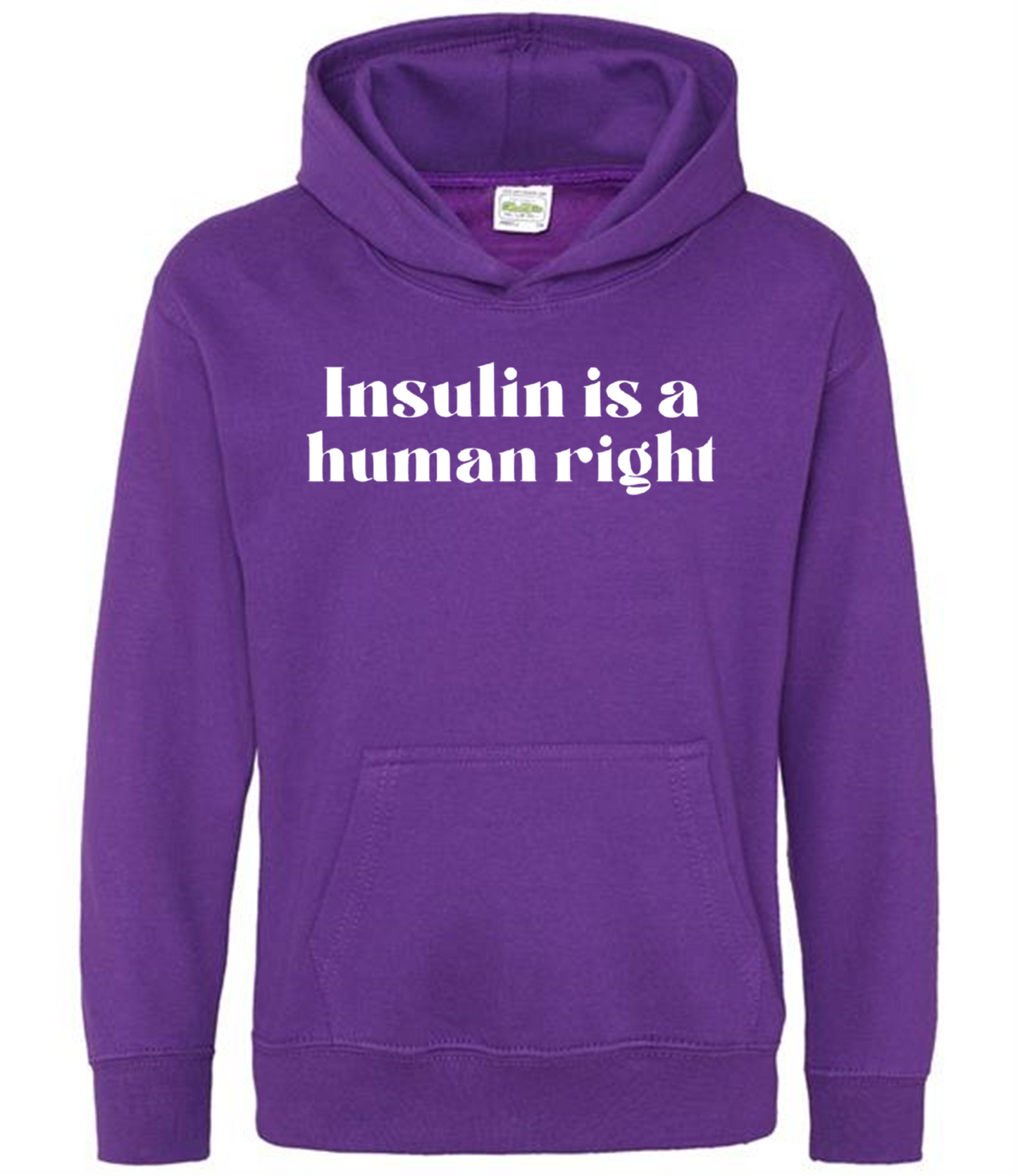 Insulin Is A Human Right Kids Hoodie