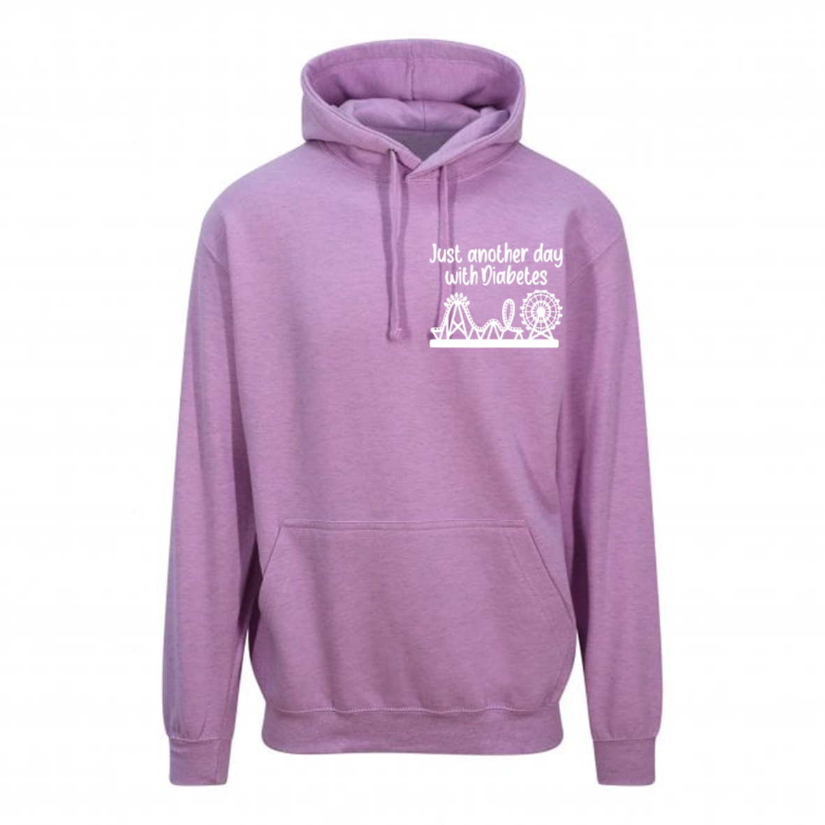 Just Another Day With Diabetes (Rollercoaster) Pastel Hoodie
