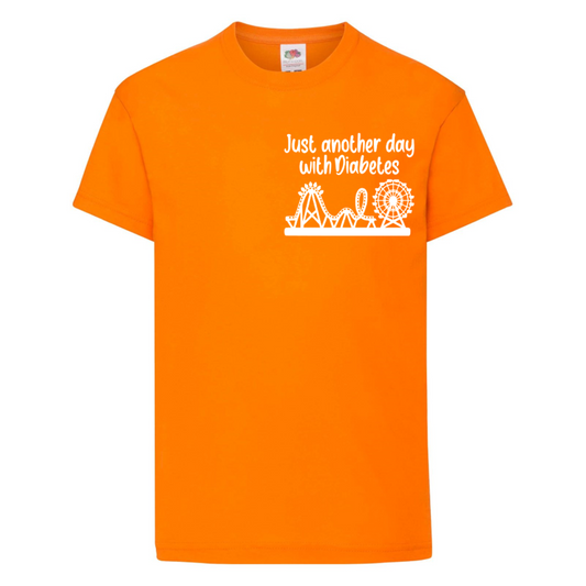 Just Another Day With Diabetes (Rollercoaster) Kids T Shirt