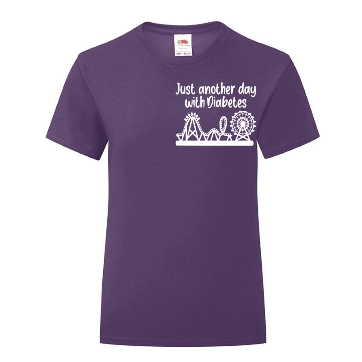 Just Another Day With Diabetes (Rollercoaster) Kids T Shirt