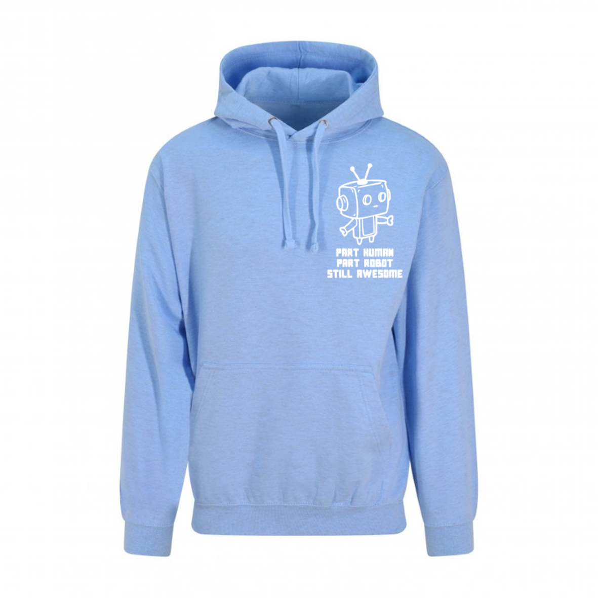 Part Human Part Robot Still Awesome Pastel Hoodie