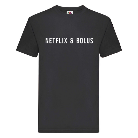 Netflix & Bolus T Shirt - MEDIUM / BLACK