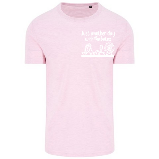 Just Another Day With Diabetes (Rollercoaster) Pastel T-Shirt