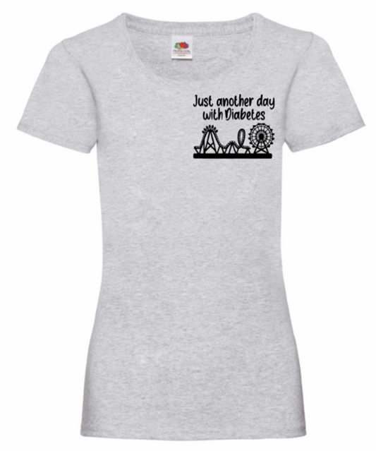 Just Another Day With Diabetes (Rollercoaster) Women's T Shirt