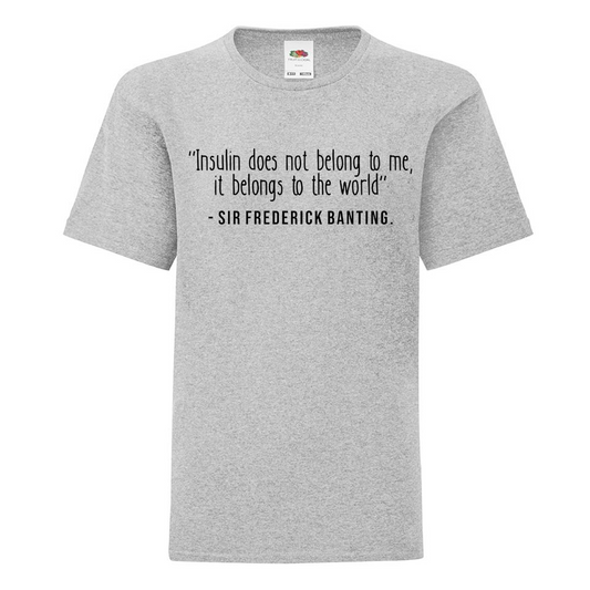 Insulin Does Not Belong To Me, It Belongs To The World Kids T Shirt