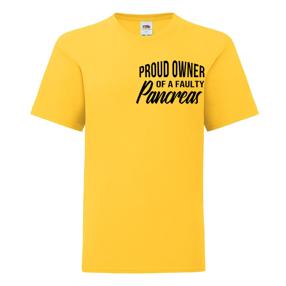 Proud Owner Of A Faulty Pancreas Kids T Shirt