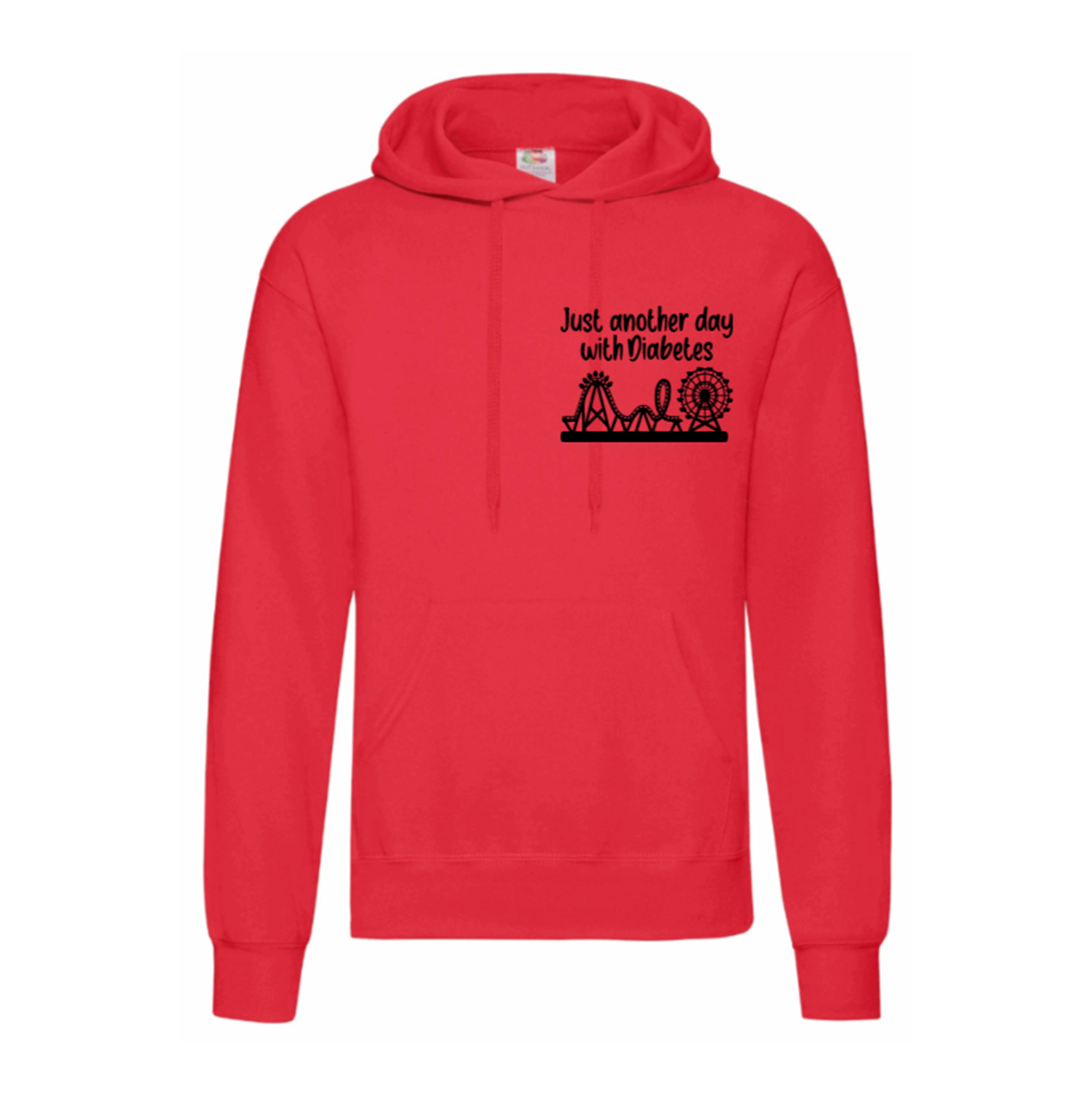 Just Another Day With Diabetes (Rollercoaster) Kids Hoodie