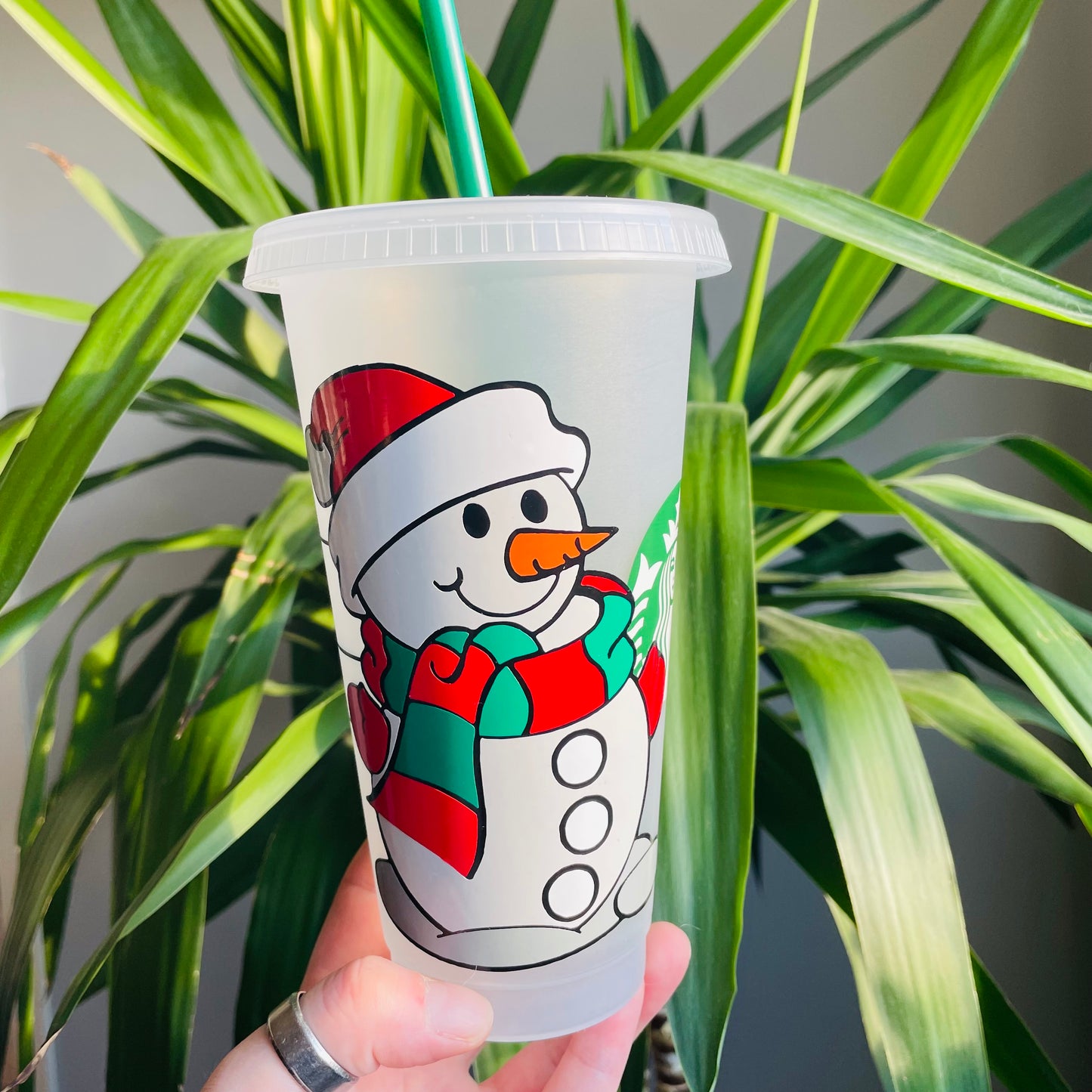 Snowman Starbucks Cup