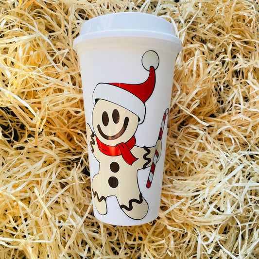 Gingerbread Man Reusable Cup