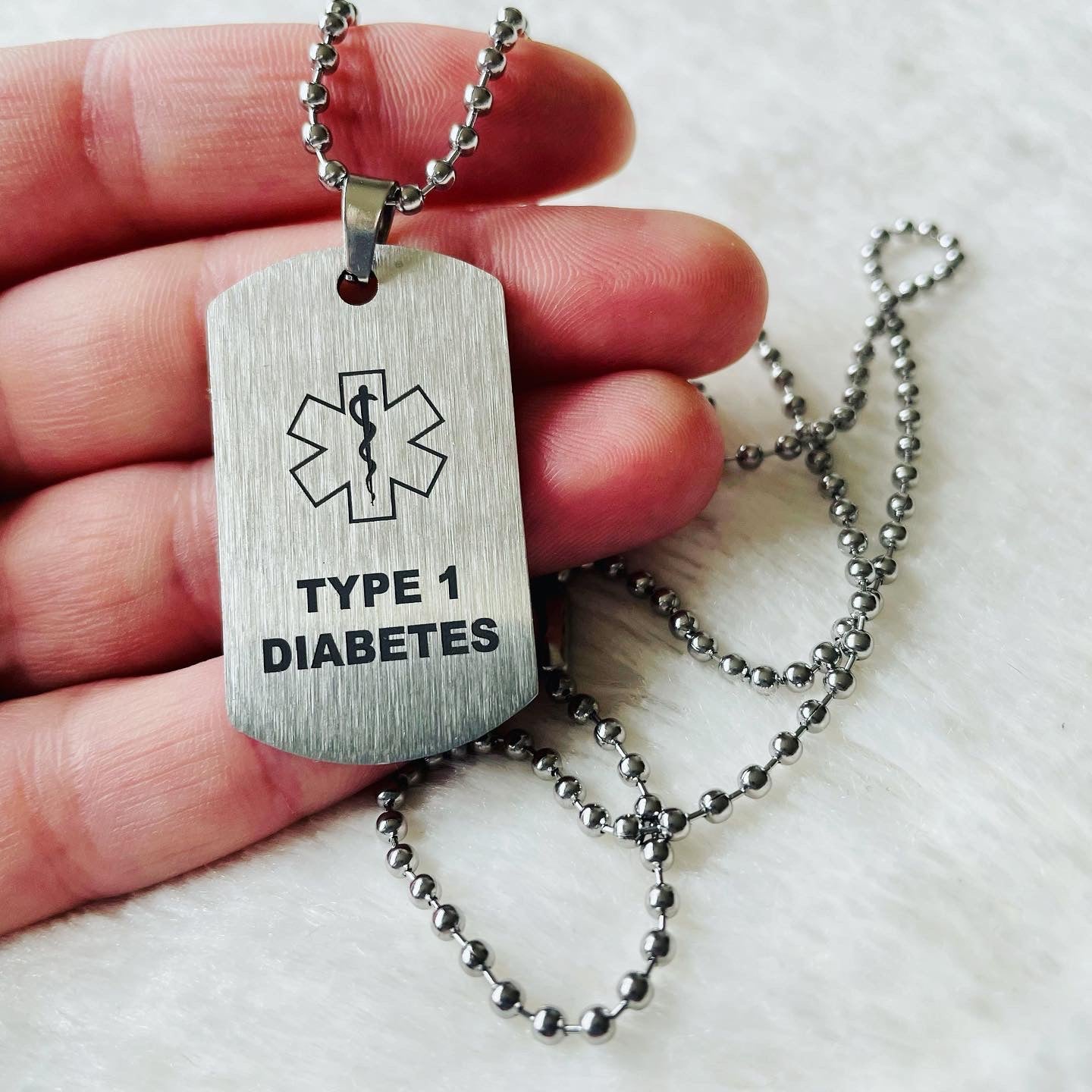 Medical necklace sale for diabetes