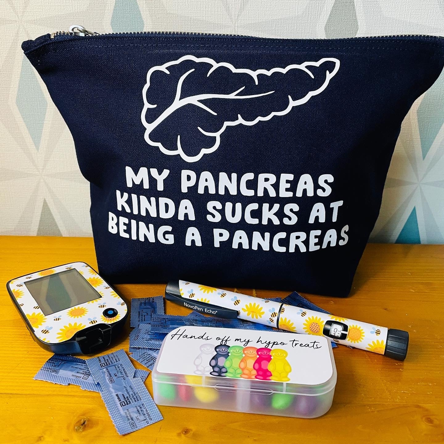 My Pancreas Kinda Sucks At Being A Pancreas - Wide Base Kit Bag