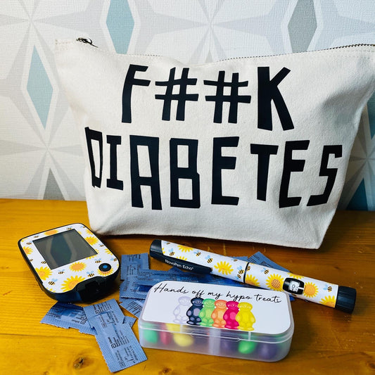F##K Diabetes - Wide Base Kit Bag