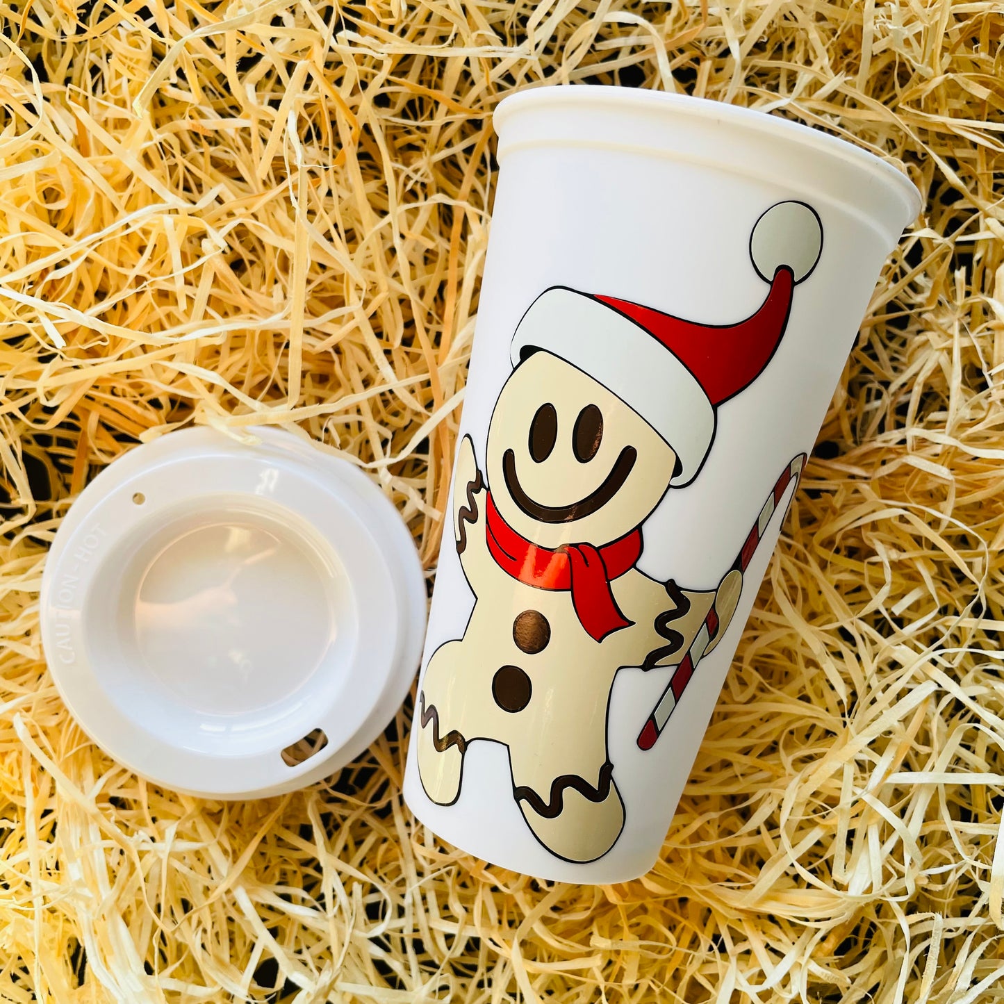 Gingerbread Man Reusable Cup