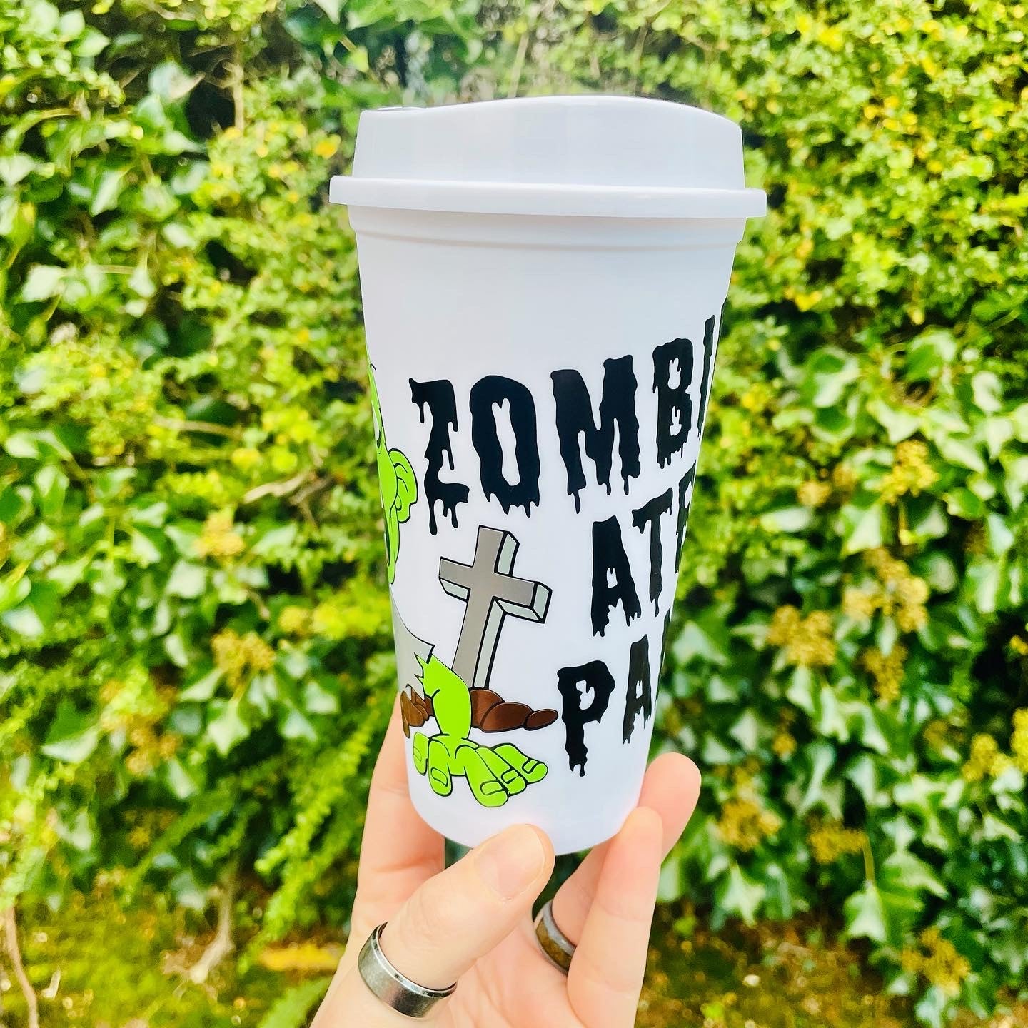 Zombies Ate My Pancreas Coffee Cup